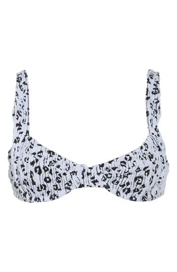 GOOD AMERICAN GOOD AMERICAN LEOPARD DEMI BIKINI TOP 