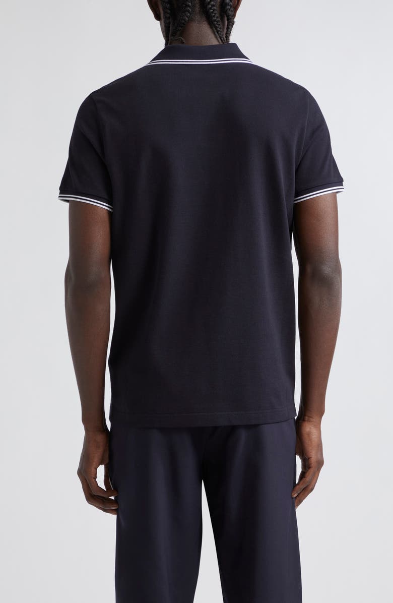 Moncler Tipped Cotton Piqué Polo, Alternate, color, 
