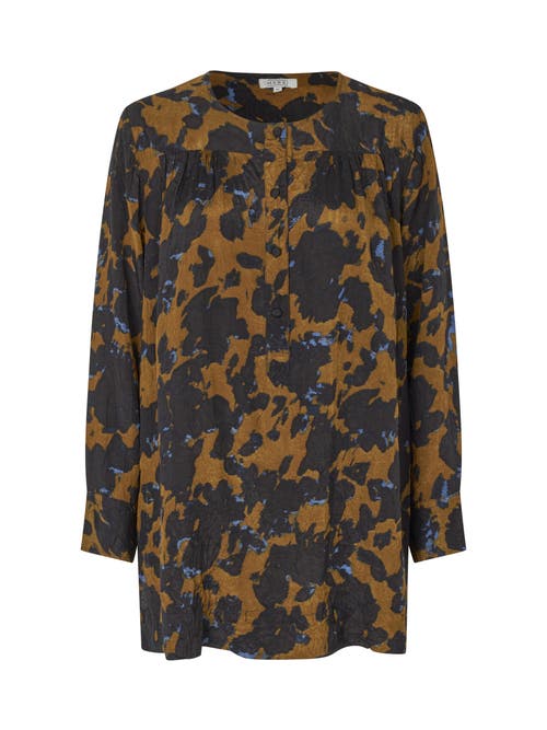 Masai Copenhagen Magigise Long Sleeve Crew Neck Tunic In Brown