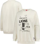 Mitchell & Ness Women's Mitchell & Ness Cream Detroit Lions Plus Size Shooting Star Sweatshirt