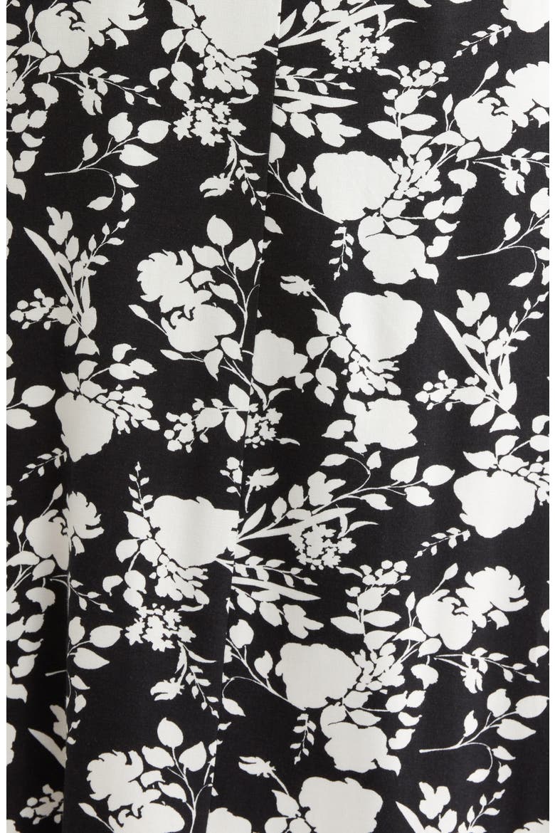 Empire Waist Maxi Dress, Alternate, color, BLACK/ IVORY