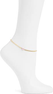 SHYMI Cubic Zirconia Curb Chain Anklet
