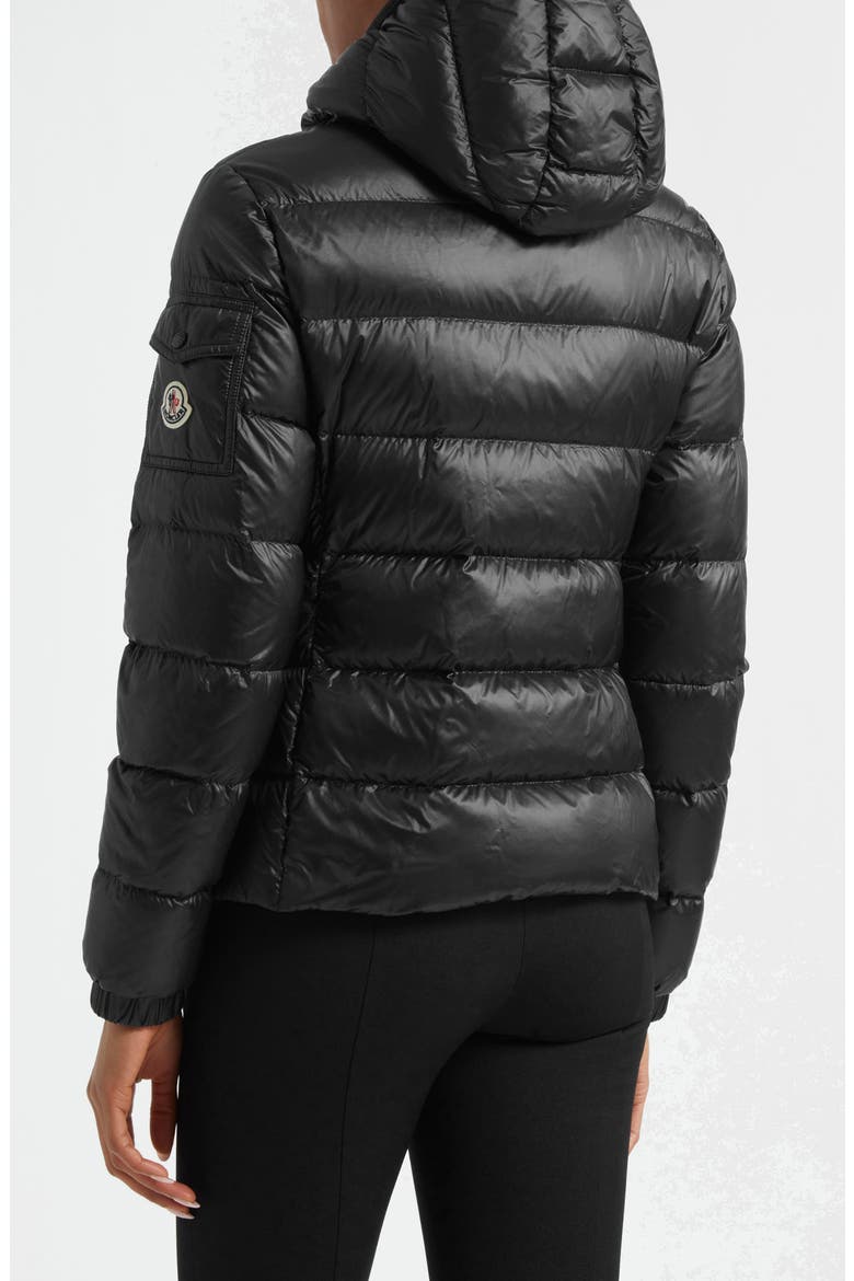Gles Hooded Down Jacket, Alternate, color, BLACK