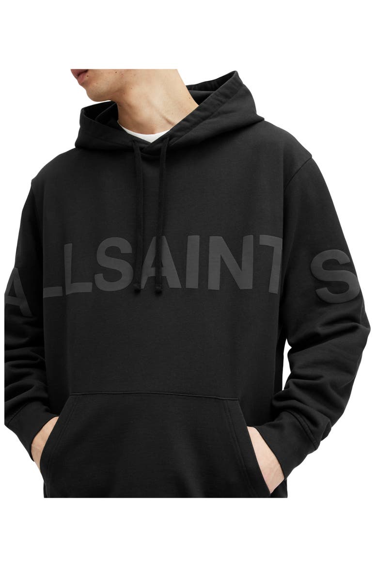 Biggy Logo Graphic Hoodie, Alternate, color, JET BLACK