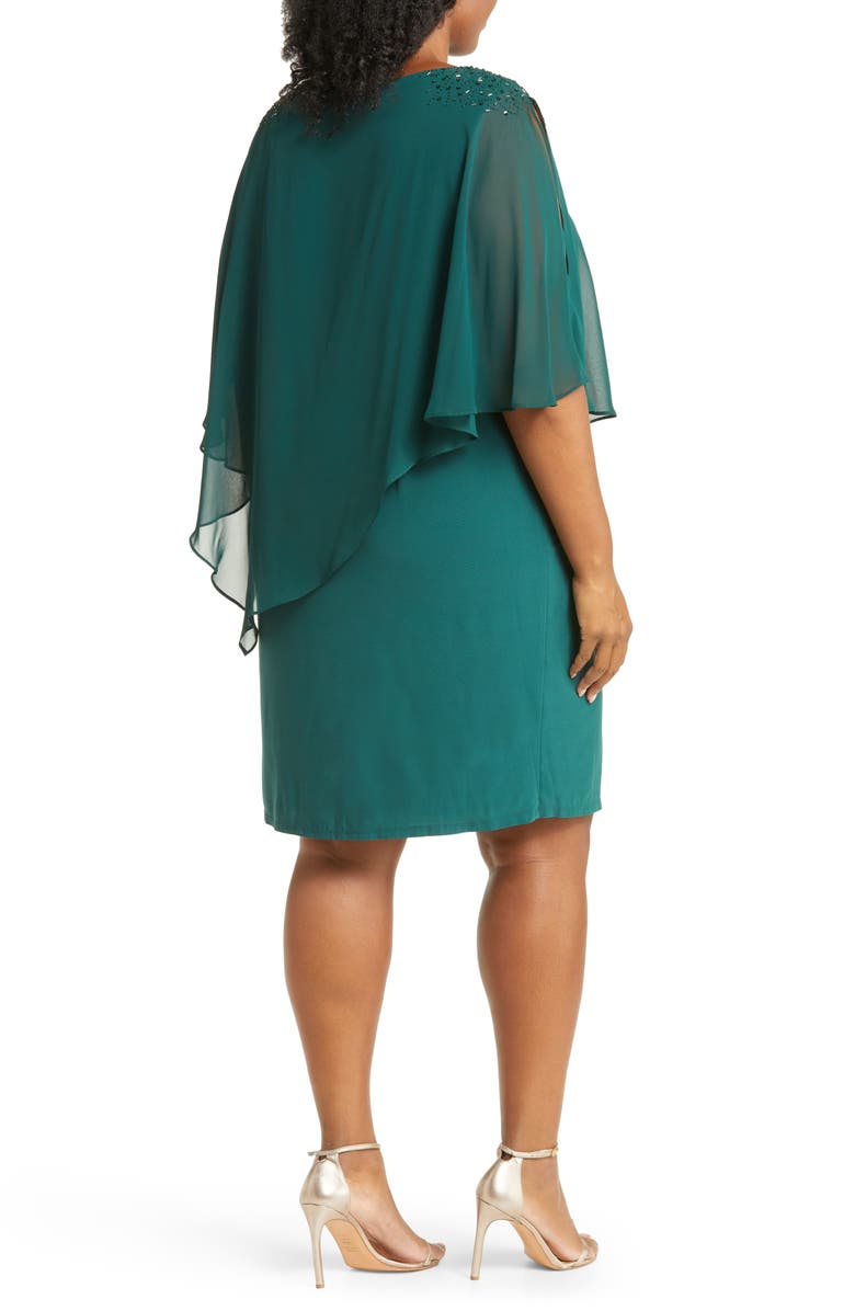 SL FASHIONS Beaded Popover Dress, Alternate, color,