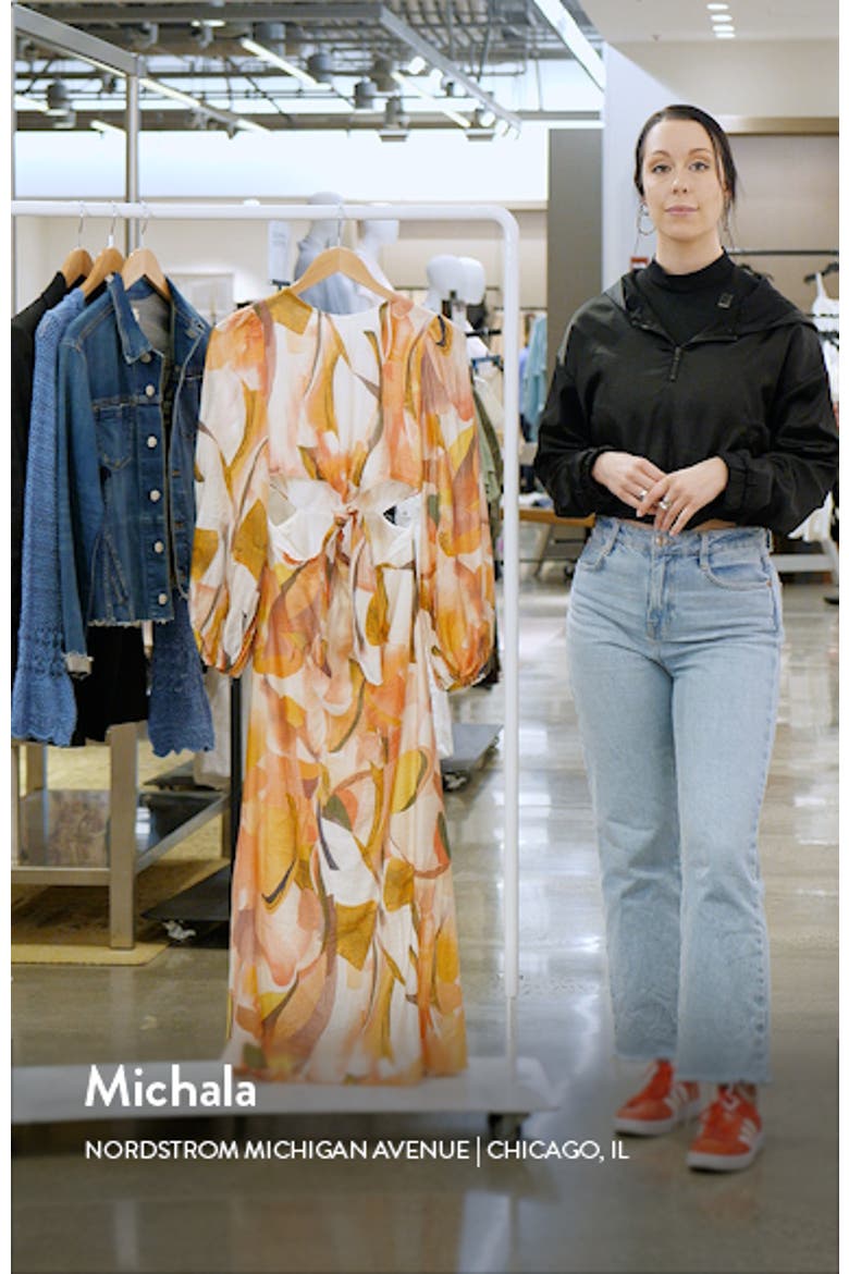 Laquin Cutout Long Sleeve Maxi Dress video
