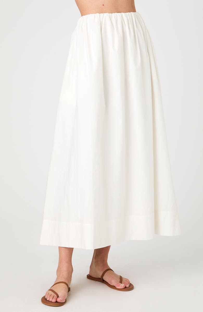 French Connection Nomi Cotton Maxi Skirt, Alternate, color, Summer White