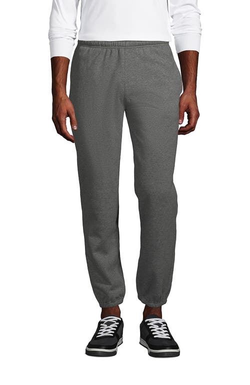 Lands' End Serious Sweats High Pile Lined Pant In Gray