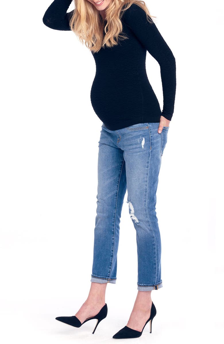 Ingrid & Isabel<sup>®</sup> 'Mia' Maternity Boyfriend Jeans, Alternate, color, 