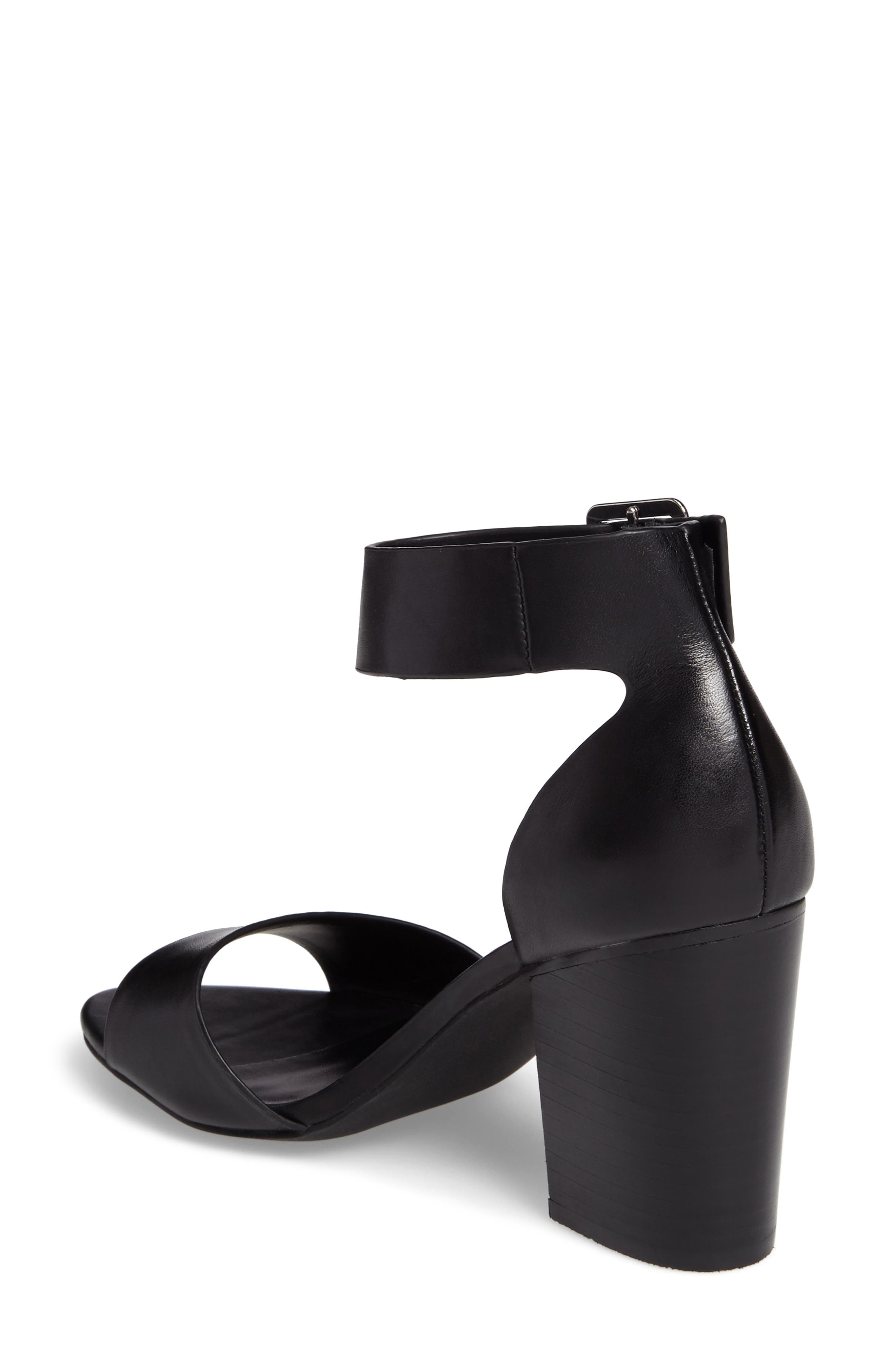 Gerard Block Heel Sandal, Alternate, color, BLACK LEATHER