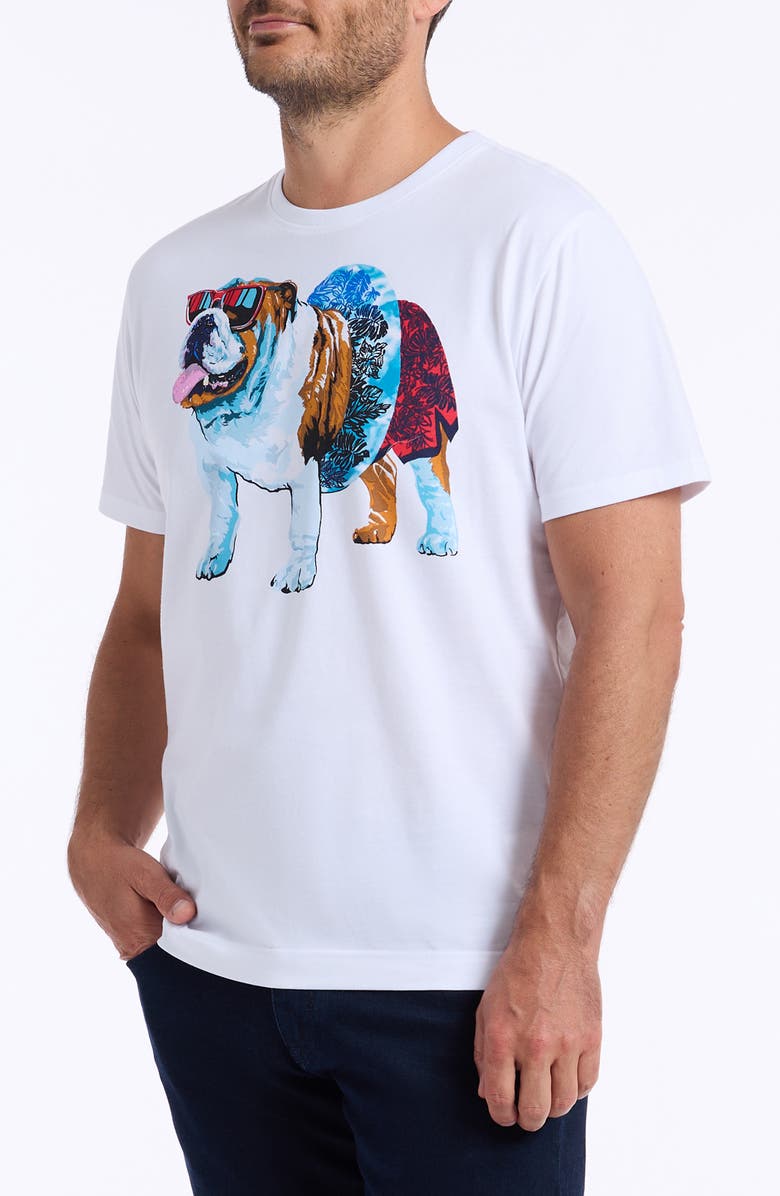 Robert Graham Pool Day Graphic T-Shirt, Alternate, color, White