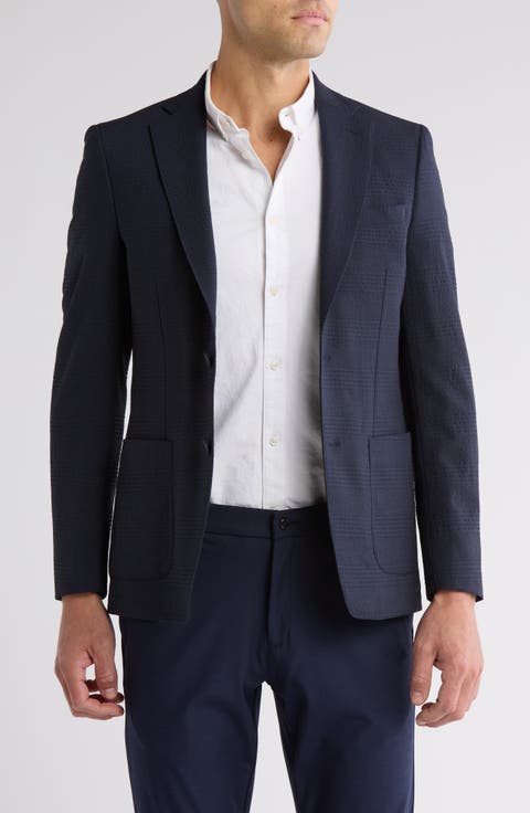 Seersucker Plaid Sport Coat