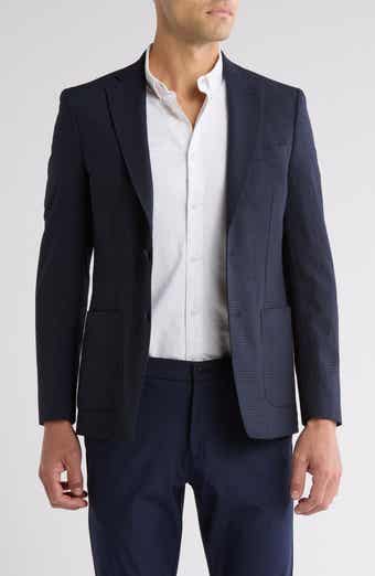 Calvin Klein Seersucker Plaid Sport Coat