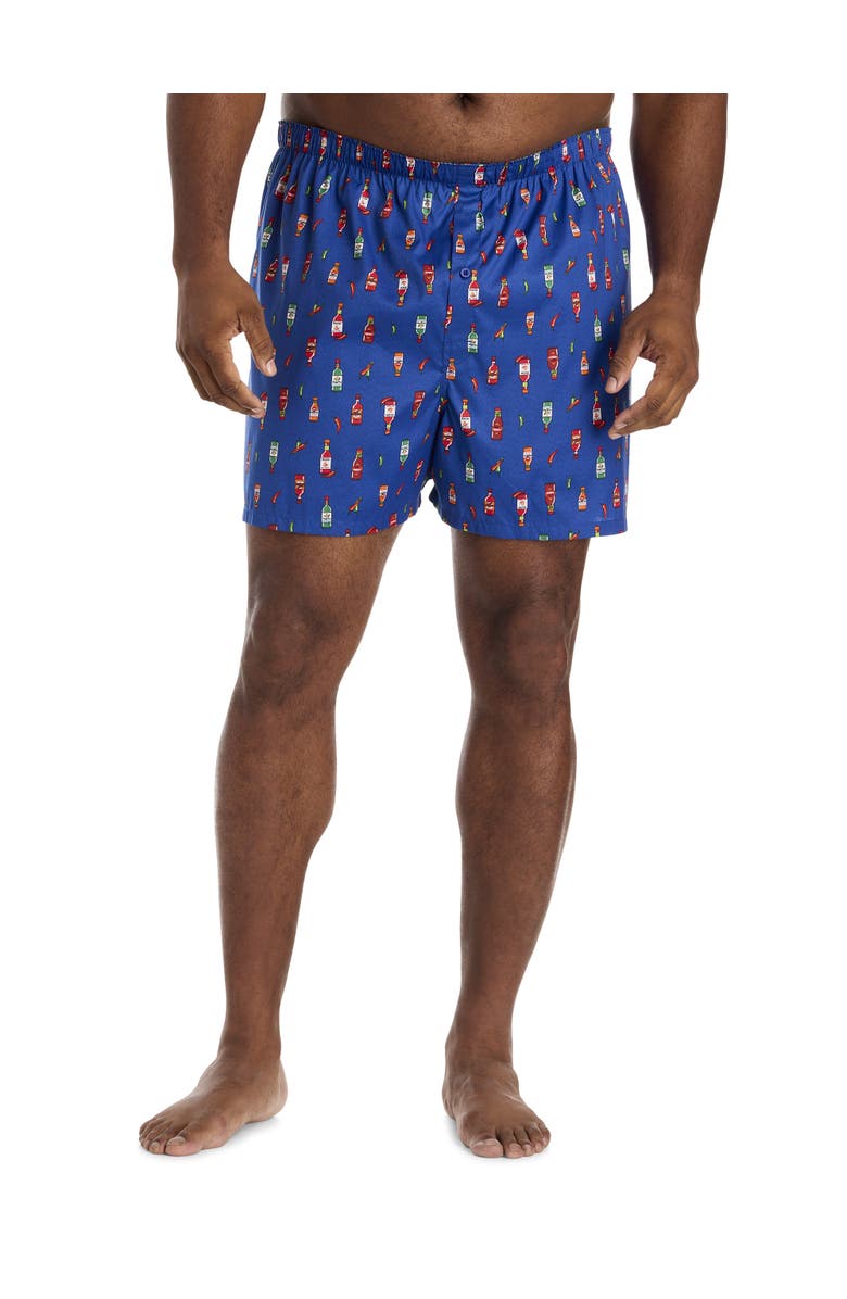 Harbor Bay by DXL Big & Tall Hot Sauce 3-pk Woven Boxers, Alternate, color, Spicy Red