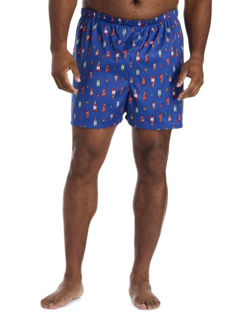 Harbor Bay By Dxl Big & Tall Hot Sauce 3-pk Woven Boxers In Multi