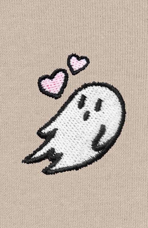 DALIX DALIX HEARTLY GHOST CROPPED HOODIE 