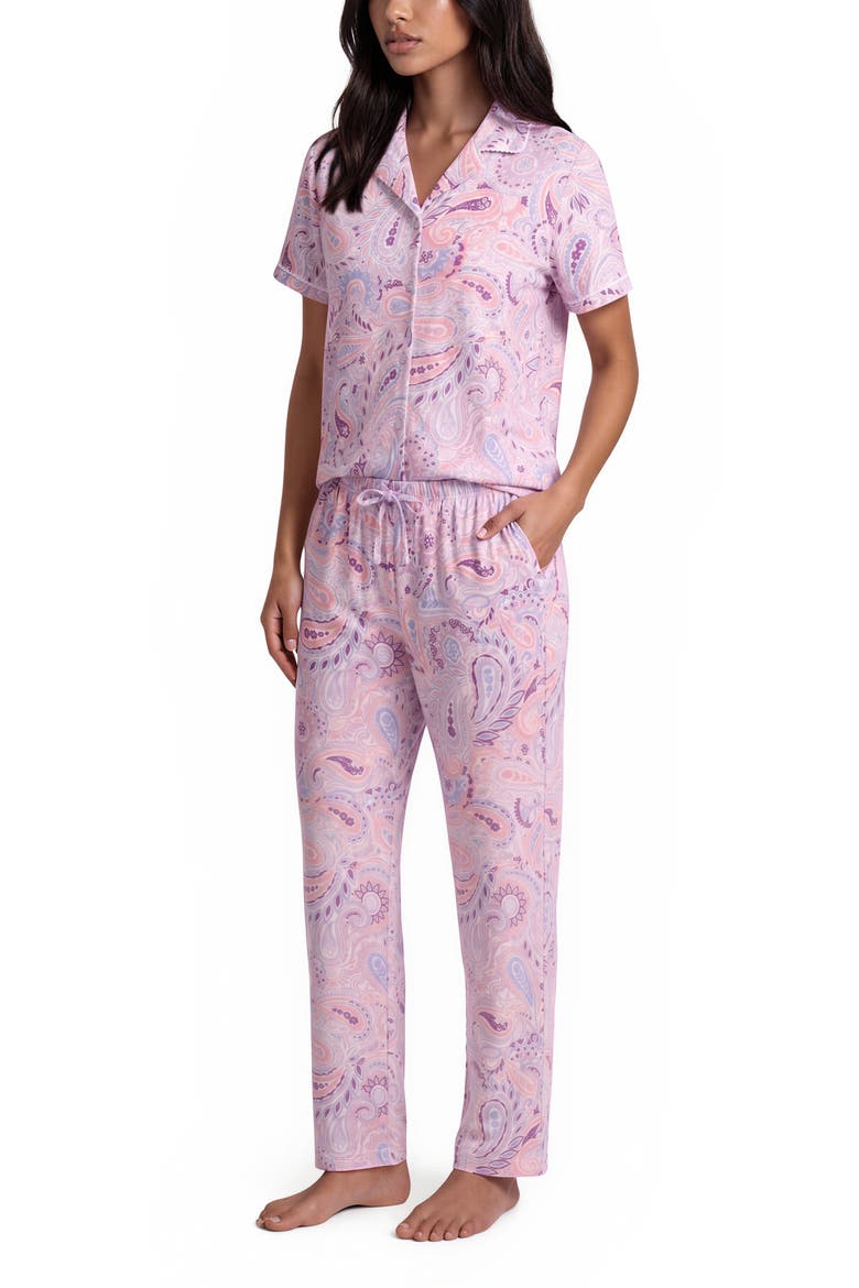 3-Piece Notch Pajama Set, Alternate, color, IVORY