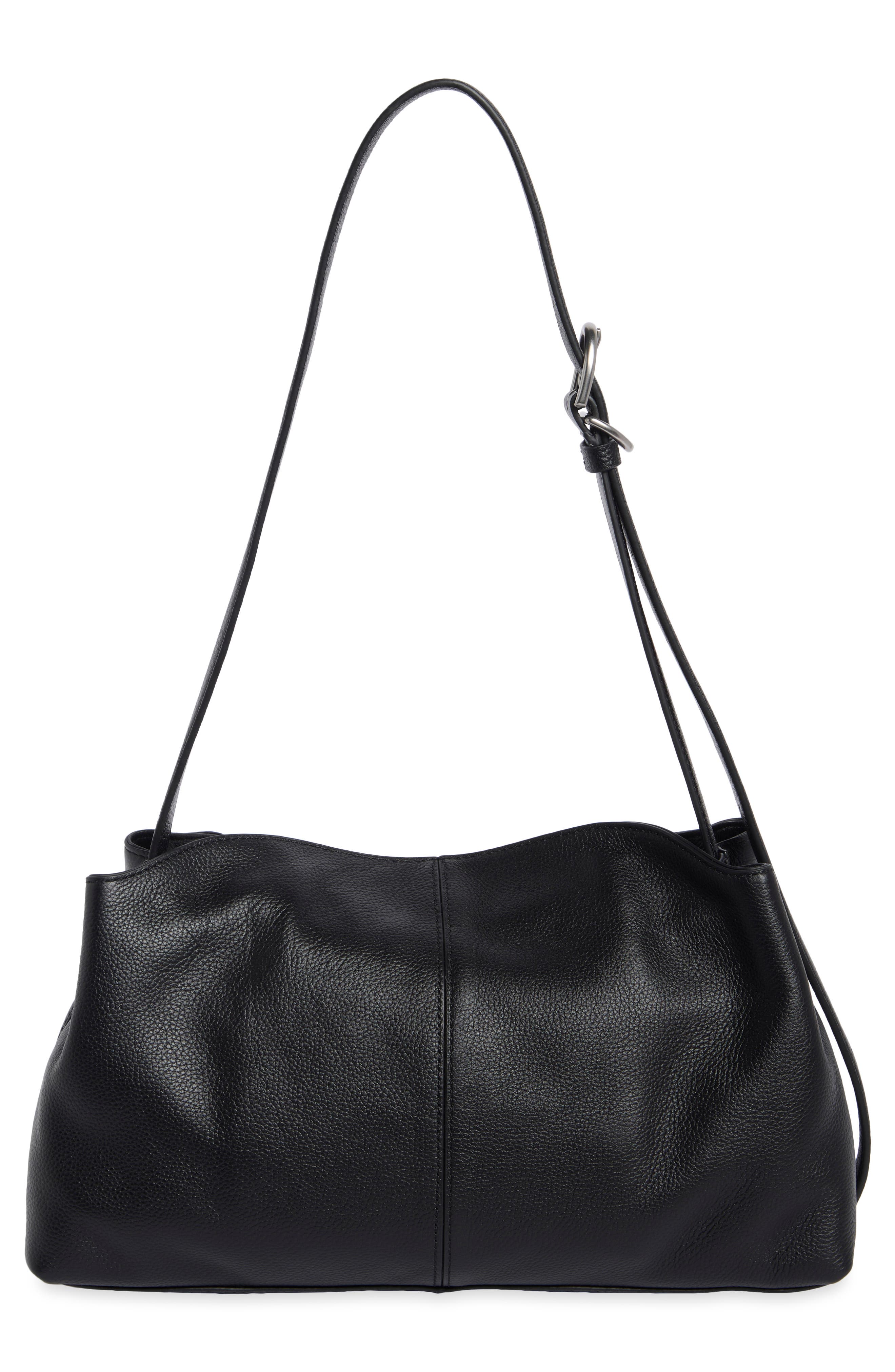 Taylor Leather Shoulder Bag, Alternate, color, BLA