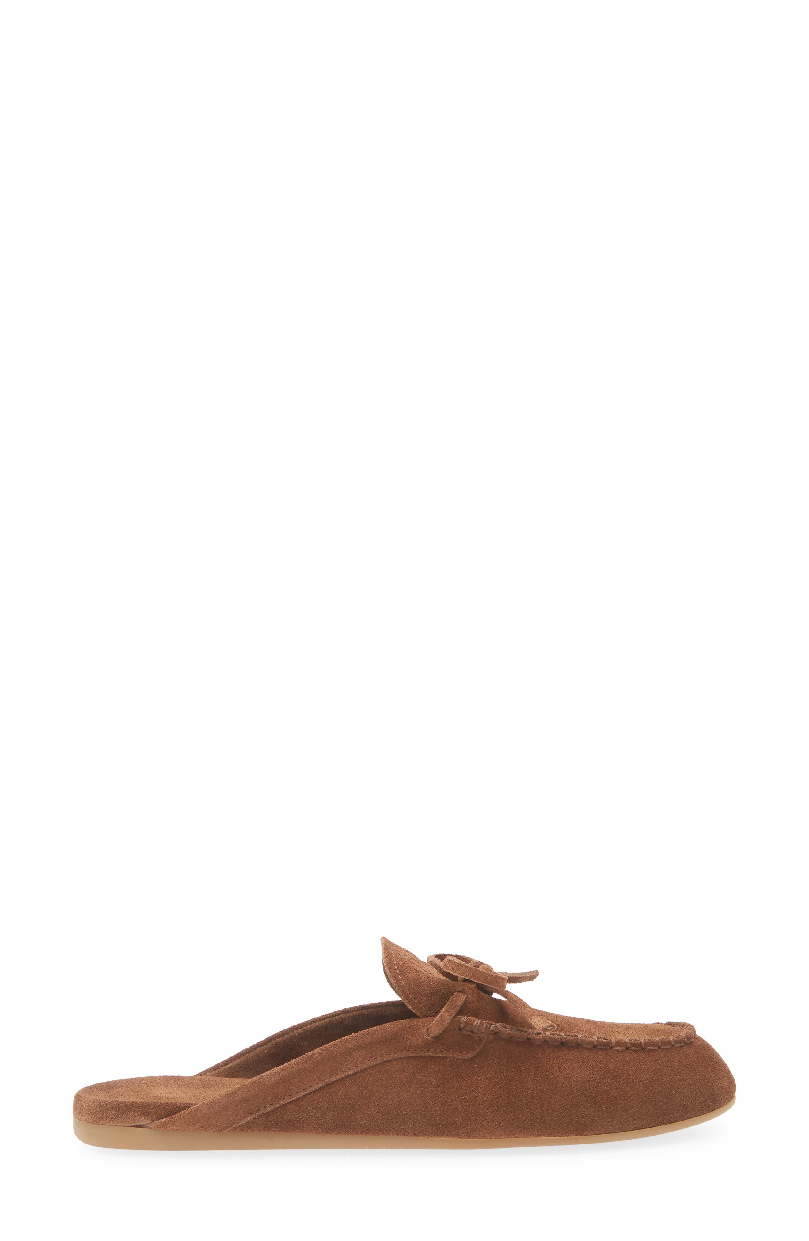 Miu Miu Boat Shoe Mule, Alternate, color, Brown