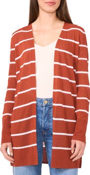 Halogen® Stripe Longline Cardigan