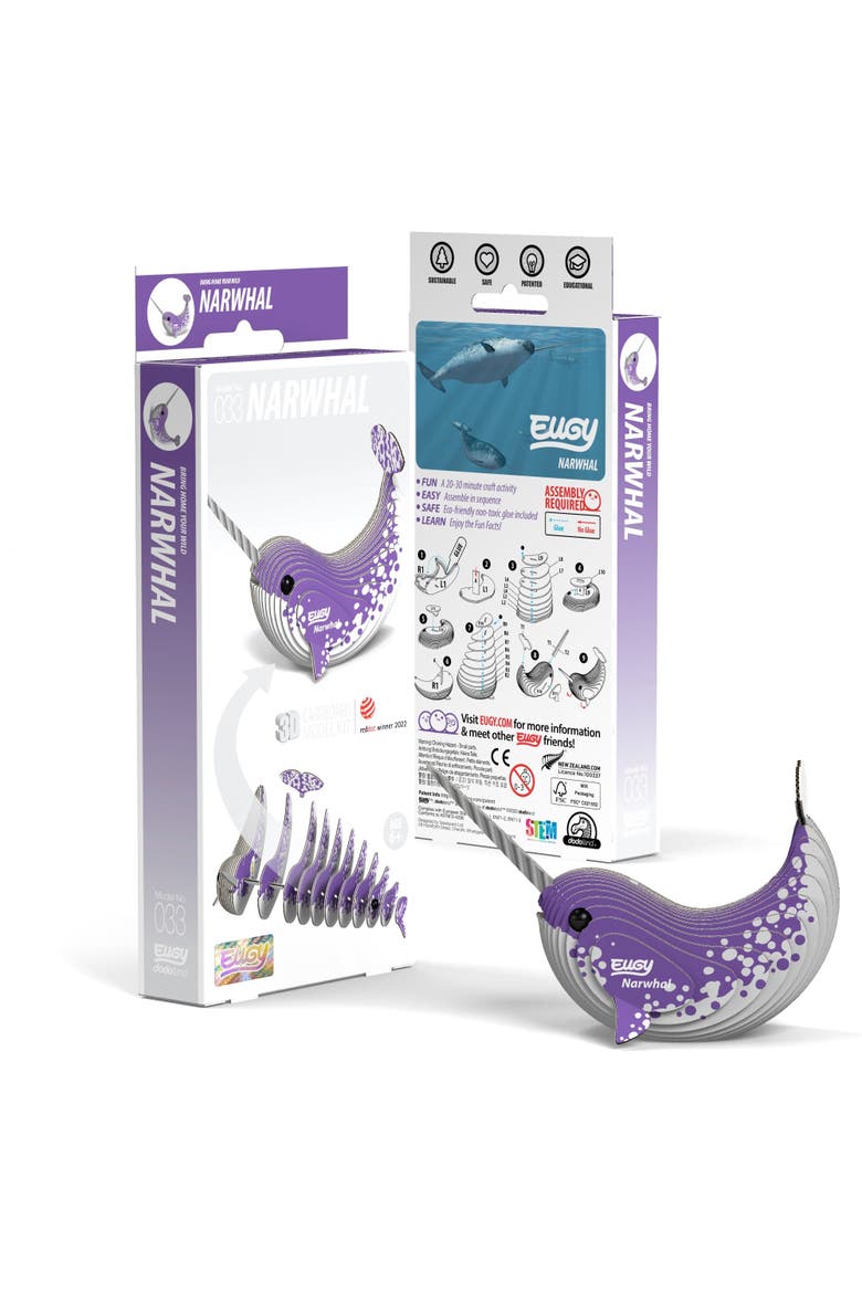 Narwhal 3D Puzzle, Main, color, No Color