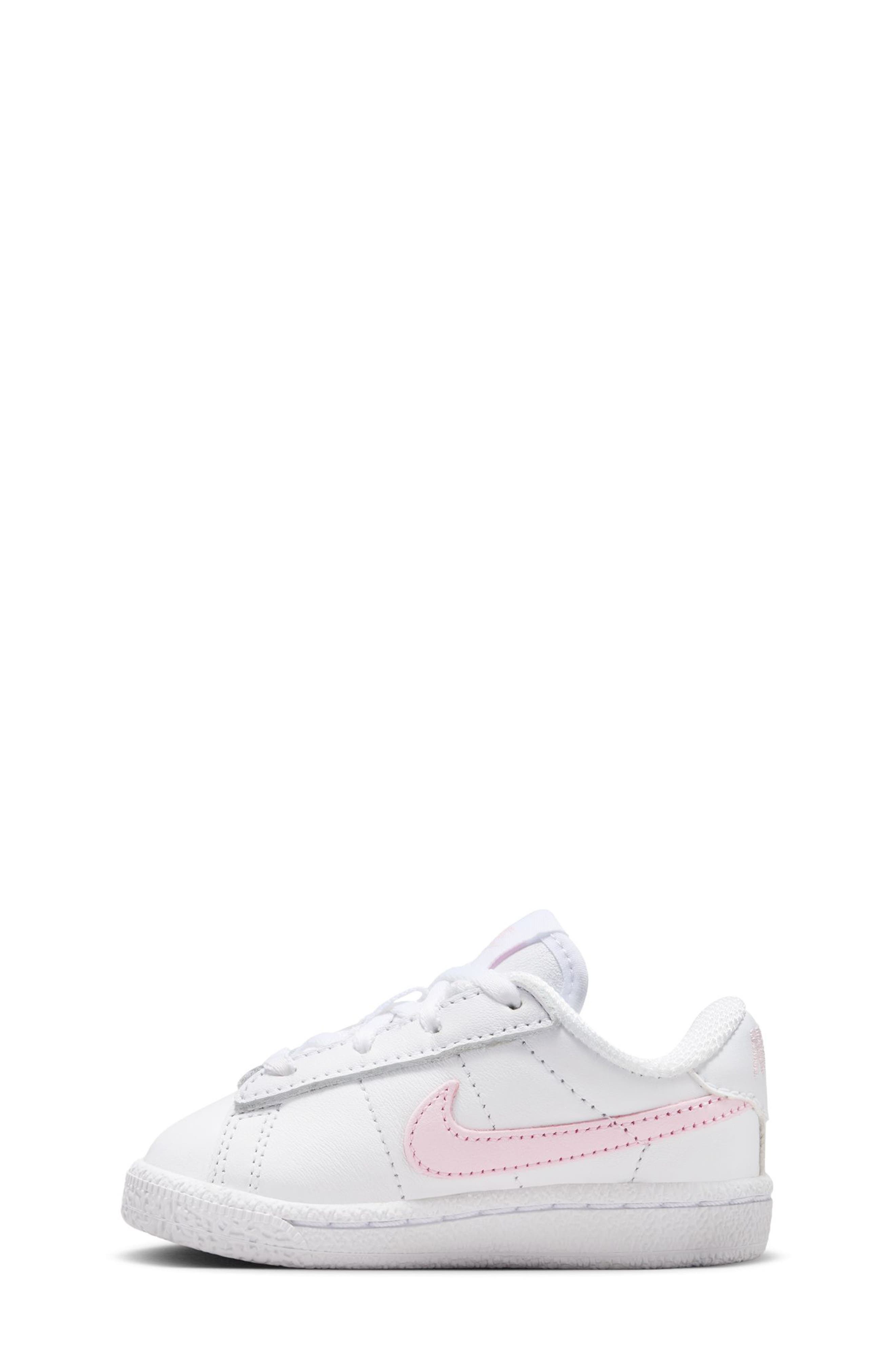 Nike Kids' Tennis Classic Sneaker, Alternate, color, White/ Pink Foam