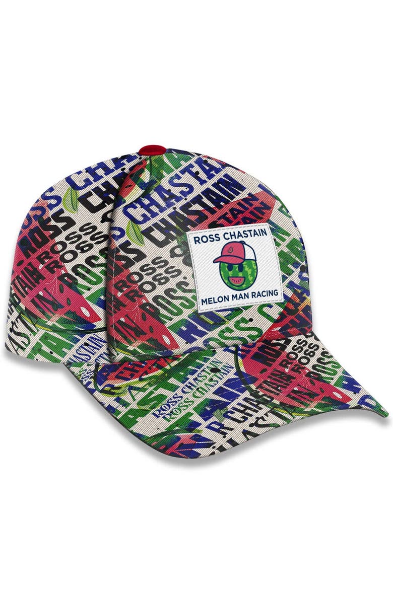 Trackhouse Racing Team Collection Men's Trackhouse Racing Team Collection White Ross Chastain Sublimated Melon Man Adjustable Hat, Alternate, color, White