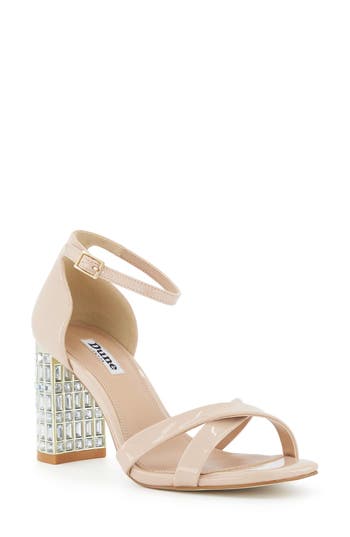 Dune London Malena Square Toe Sandal In Pink