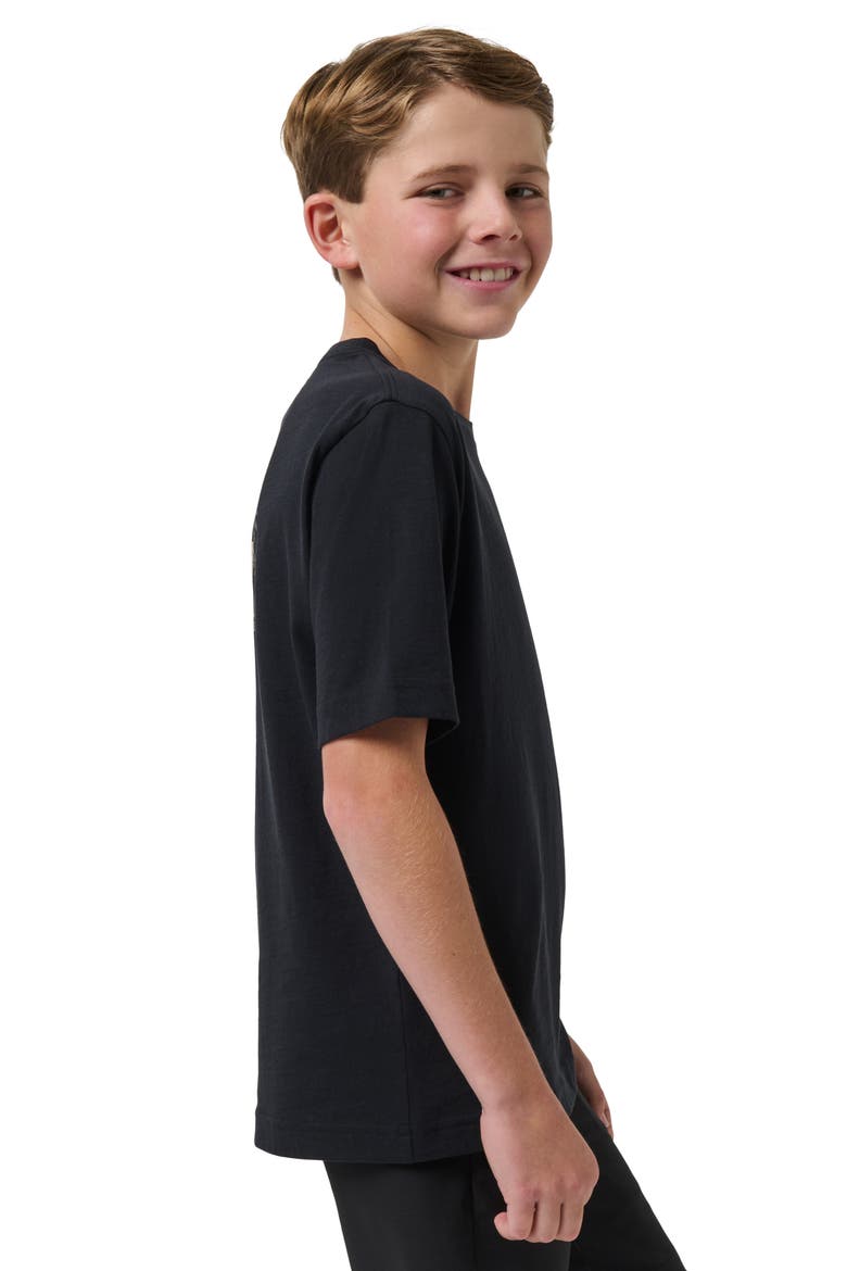 Kids' Beach Club Cotton Graphic T-Shirt, Alternate, color, BLACK