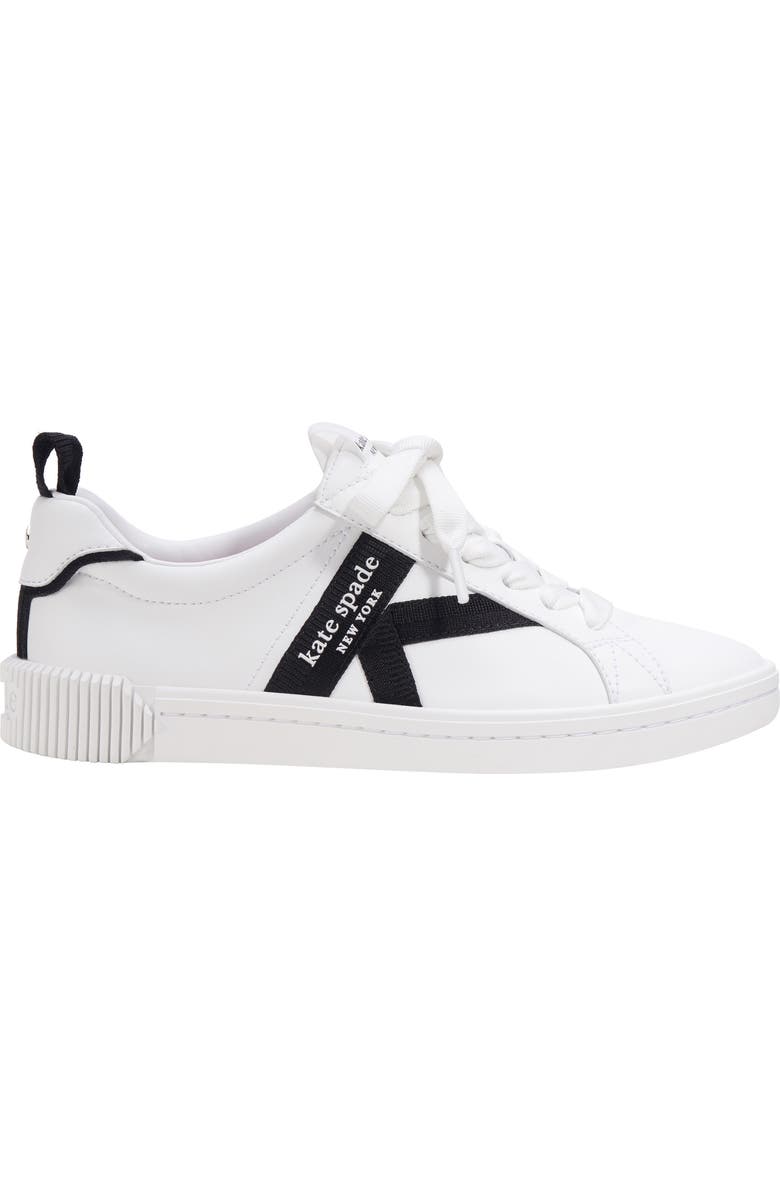 Kate Spade New York signature sneaker, Alternate, color, True White / Black