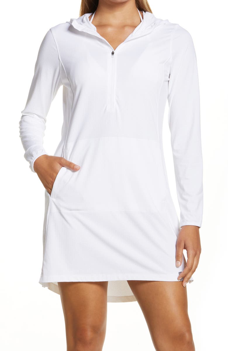 L.L.Bean Sand Beach Hooded Cover-Up Tunic, Main, color,