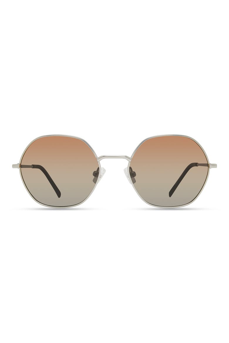 Aloe Round Sunglasses, Main, color, SILVER