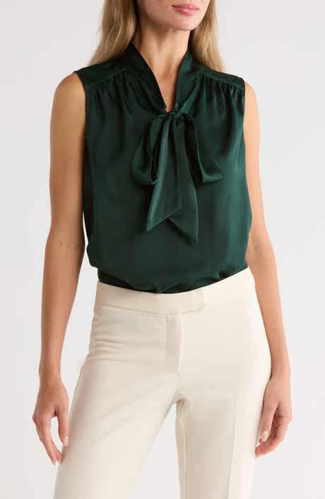 Tie Front Sleeveless Top