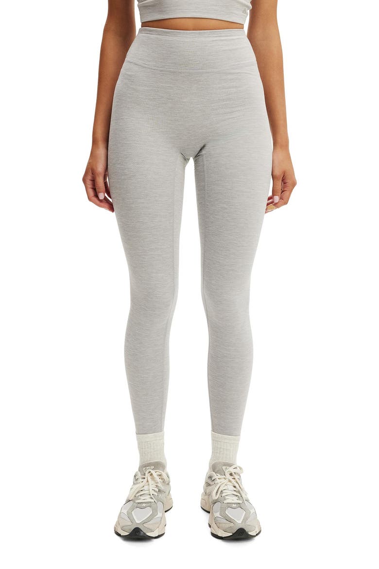 Women's Active Ultra Soft Contour Full Length Tight, Main, color, Light Grey Marle