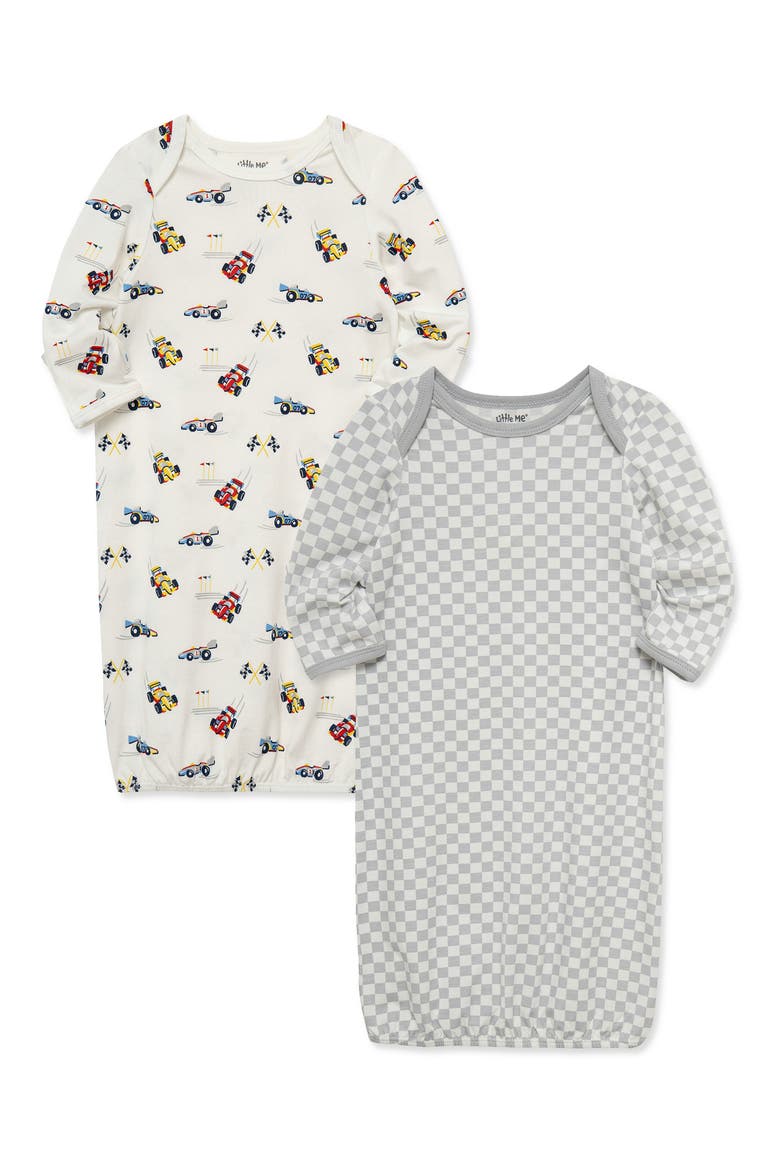 Grand Prix 2-Pack Sleeper Gowns, Alternate, color, MULTI