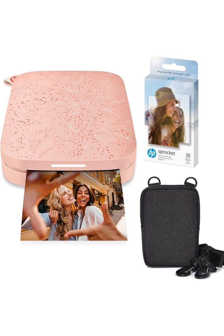 Sprocket 2x3" Photo Printer + Paper, Main, color, Pink