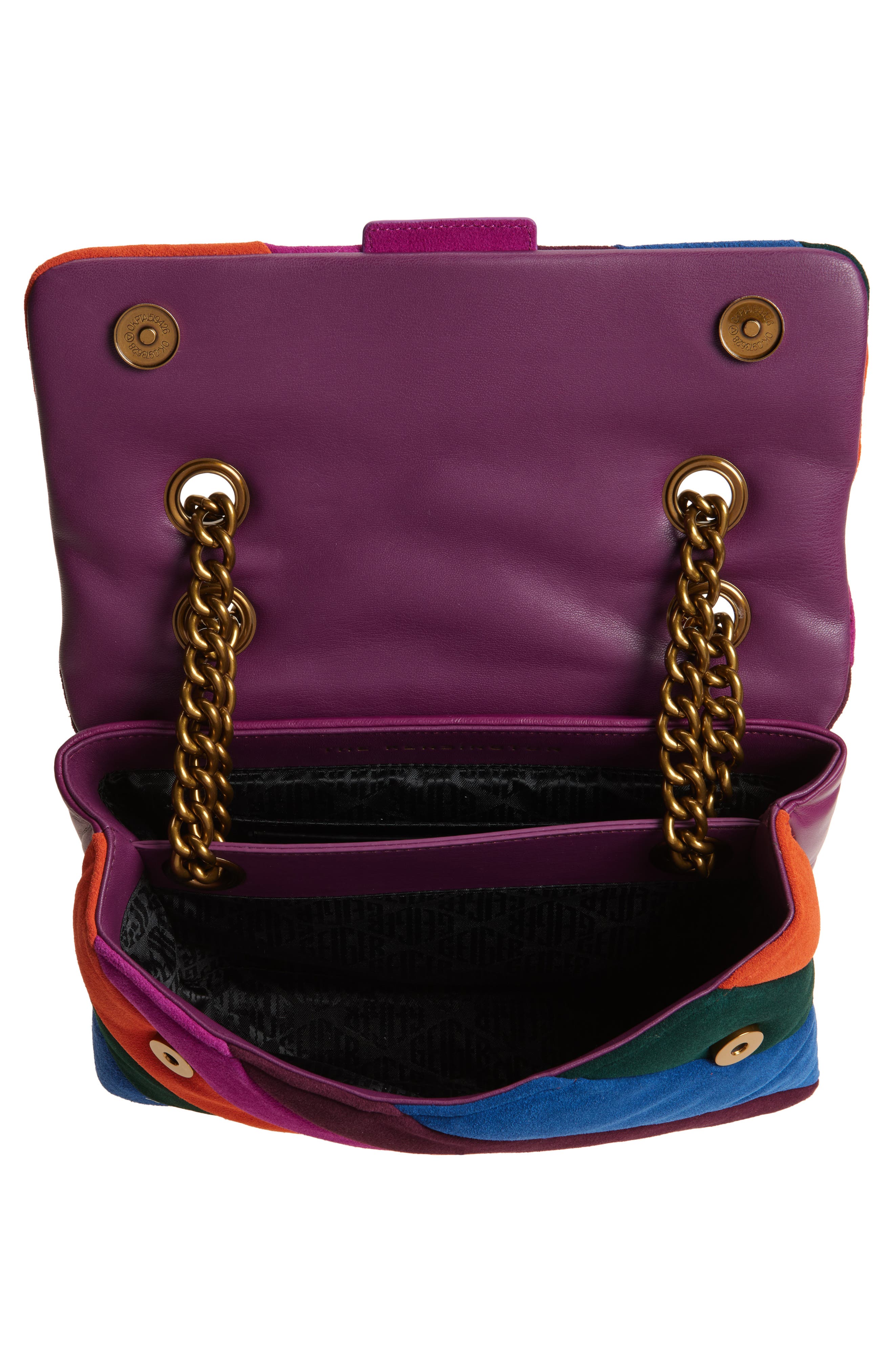 Kurt Geiger London Soho Quilted Suede Shoulder Bag, Alternate, color, 