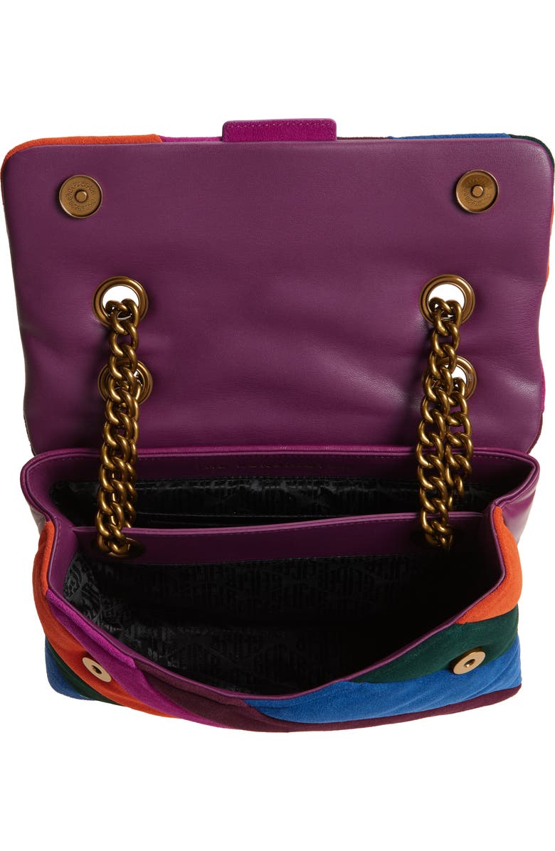 Kurt Geiger London Soho Quilted Suede Shoulder Bag, Alternate, color,