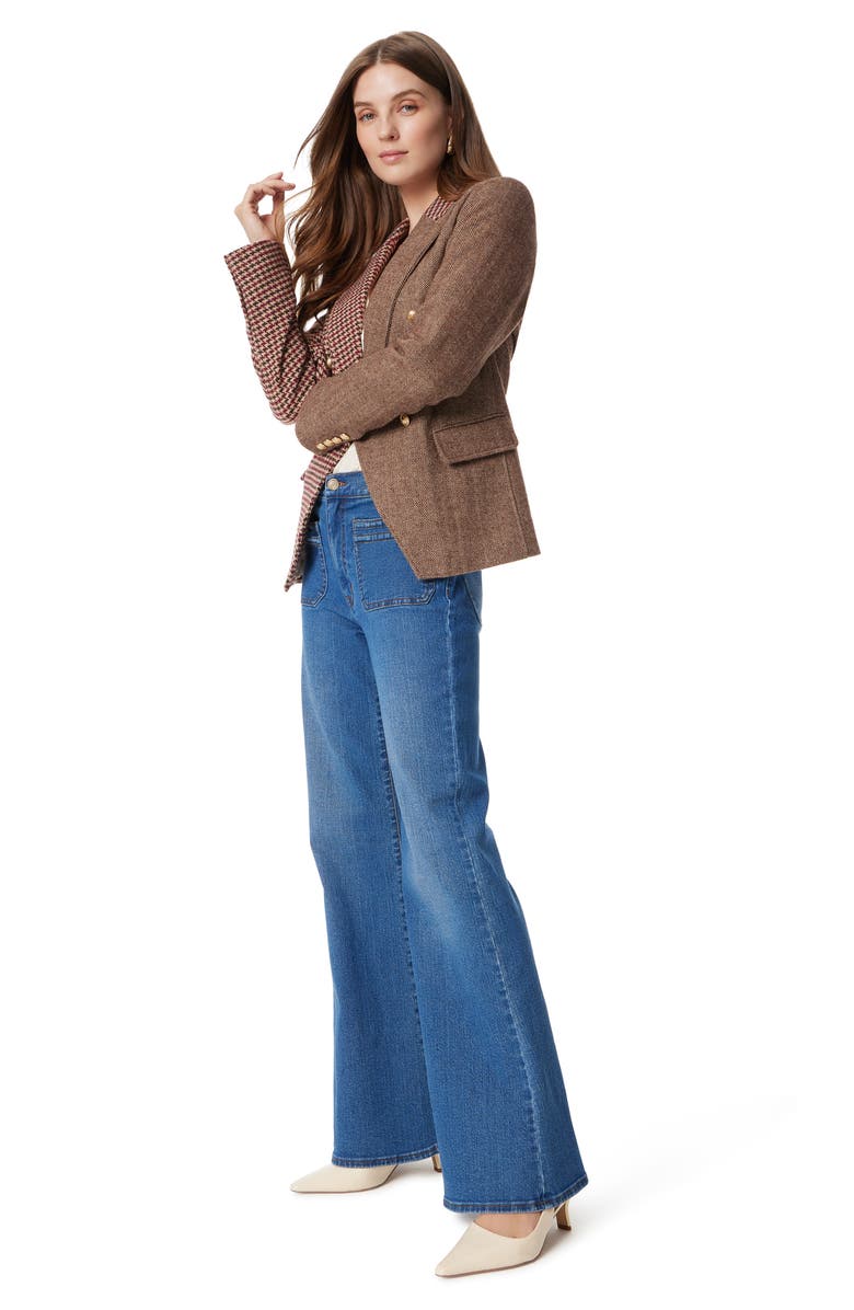 Sam Edelman Imogen Mix Pattern Double Breasted Blazer, Alternate, color,