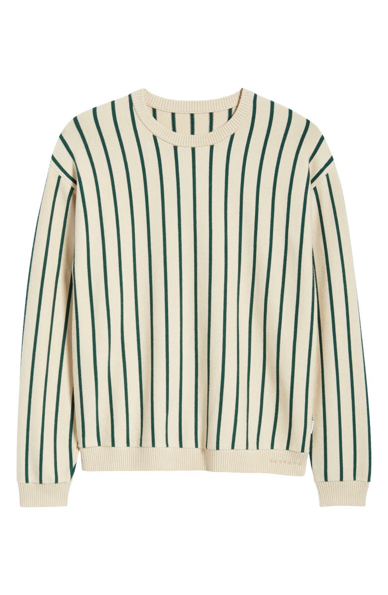 MAVRANS Emerald Stripe Crewneck Sweater, Main, color, Green