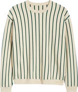 MAVRANS Emerald Stripe Crewneck Sweater