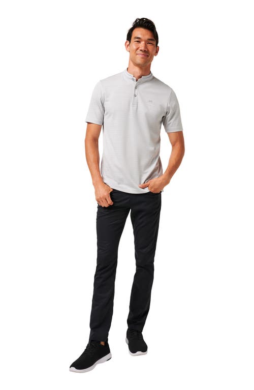 Travismathew Sunny Days Ahead Stripe Blade Collar Polo In Micro Chip