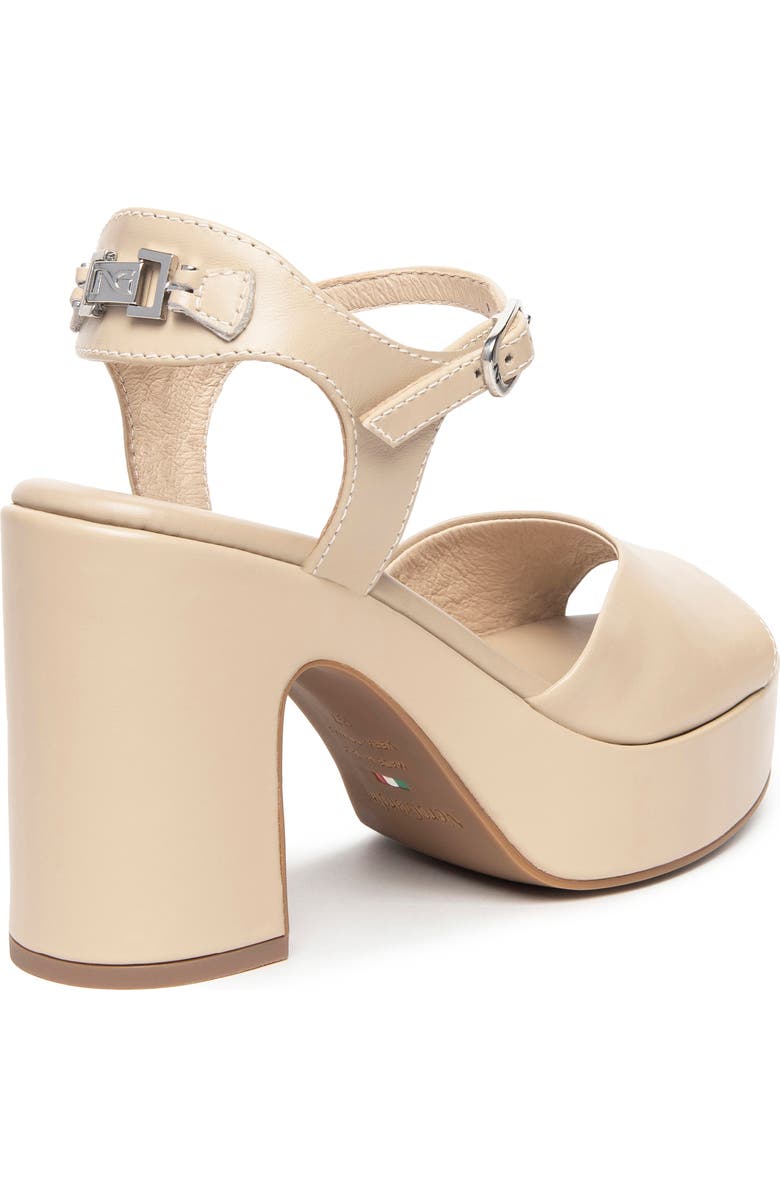 NeroGiardini Ankle Strap Platform Sandal, Alternate, color, Beige/ Khaki