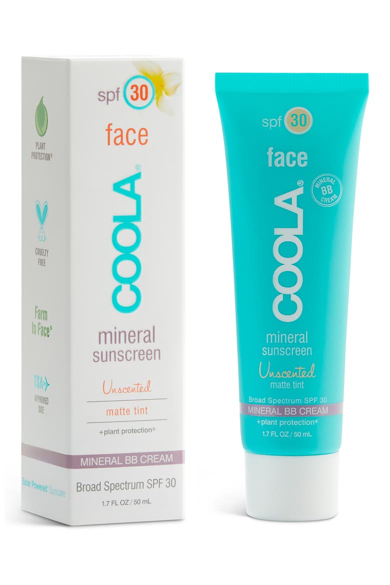 Suncare Face Mineral Sunscreen Unscented Matte Tint Broad Spectrum SPF 30, Alternate, color, NO COLOR