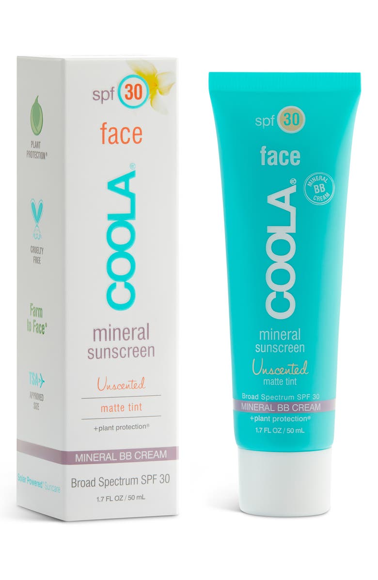 COOLA<sup>®</sup> Suncare Face Mineral Sunscreen Unscented Matte Tint Broad Spectrum SPF 30, Alternate, color, 