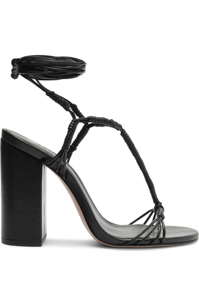 Schutz Amunet Ankle Wrap Block Heel Sandal, Alternate, color,