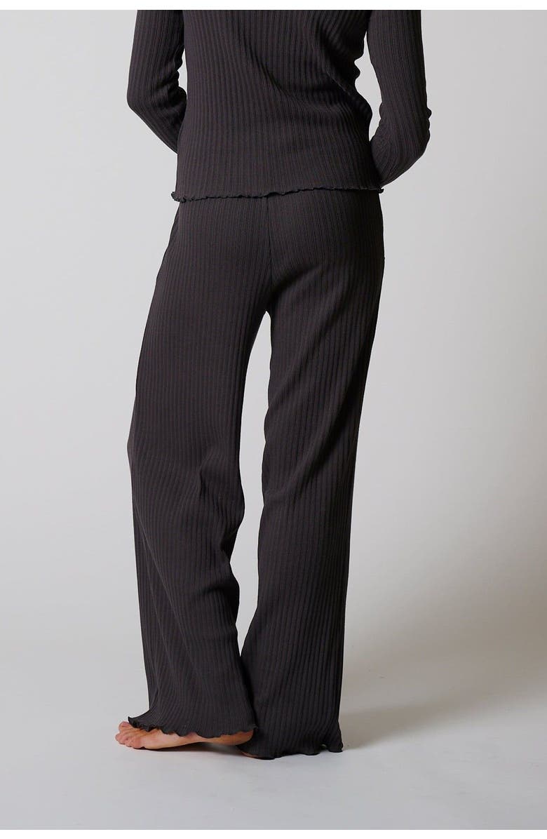LEISURE LAB Cotton Rib Palazzo Pant, Alternate, color, 