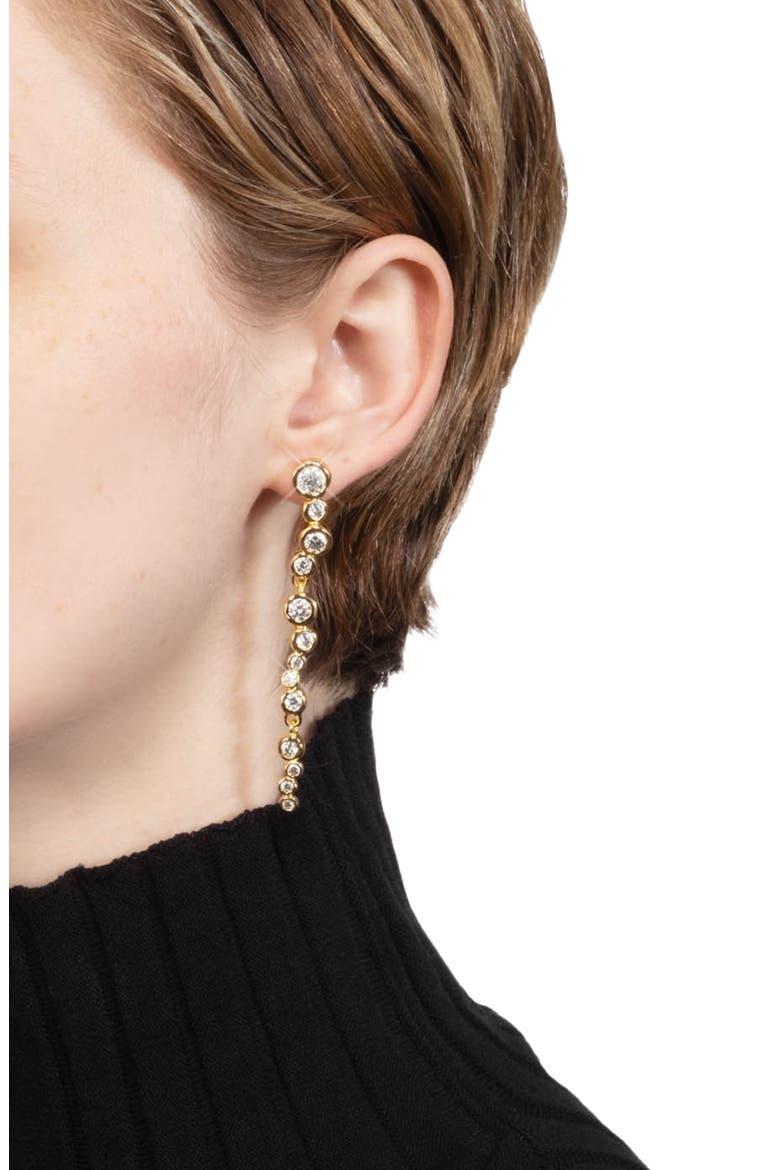 Asterales Cascading Drop Earrings, Alternate, color, GOLD