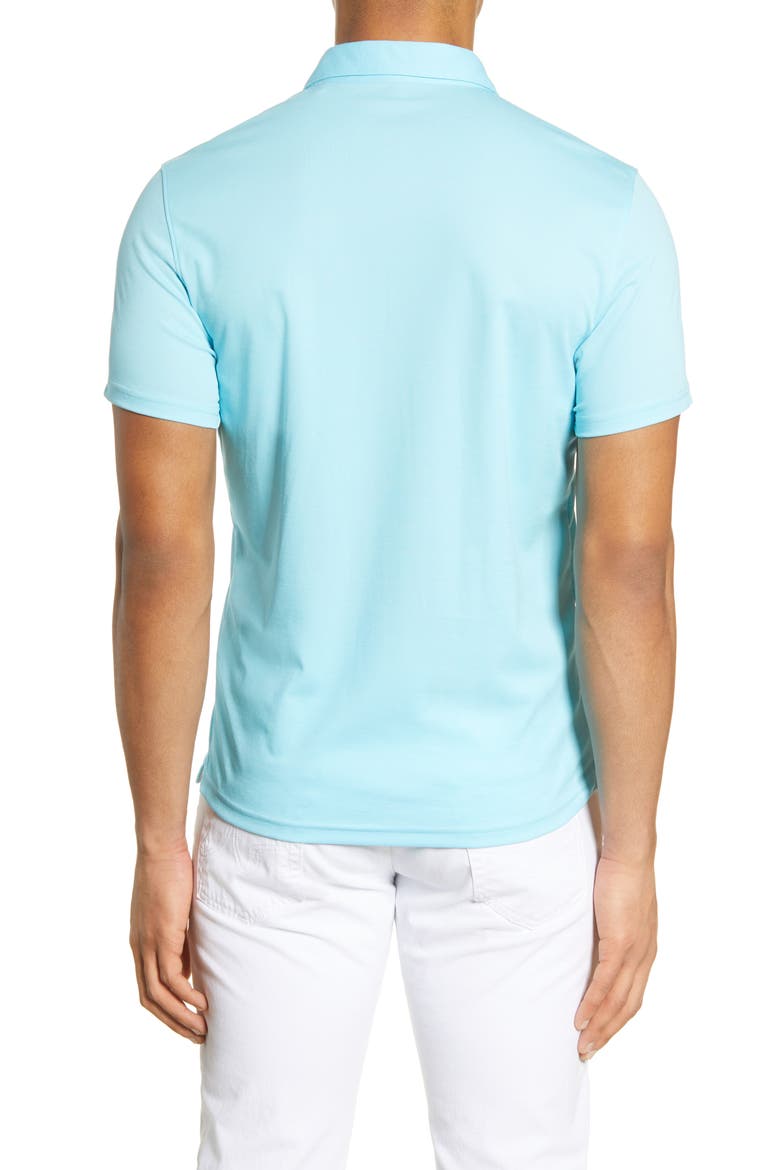 Caldwell Piqué Regular Fit Polo, Alternate, color, TURQUOISE
