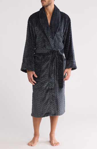 Chevron Heather Plush Robe